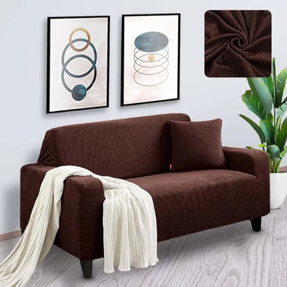 Capa de Sofá Special Confort Grid - Tabaco