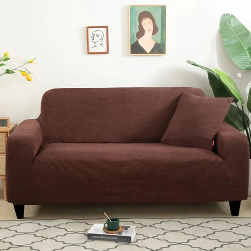 Capa de Sofá Special Confort Grid - Tabaco