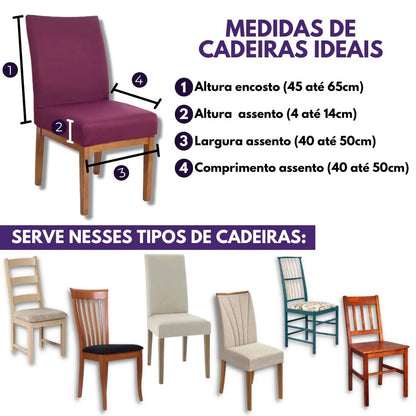 Capa Para Cadeira de Jantar - Marsala