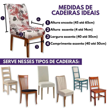 Capa para Cadeira de Jantar - Yasmim
