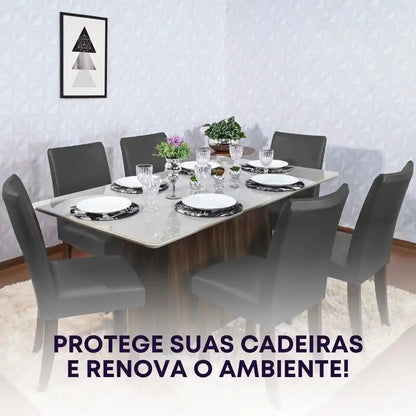 Capa de Cadeira Impermeável Deluxe - Cinza Chumbo