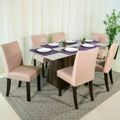 Capa Cadeira Jantar Spandex - Avelã