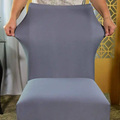 Capa Cadeira Jantar Spandex - Chumbo