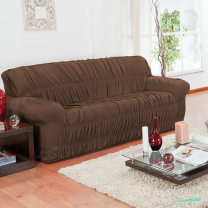 Capa de sofá Elasticada Elegance - Tabaco