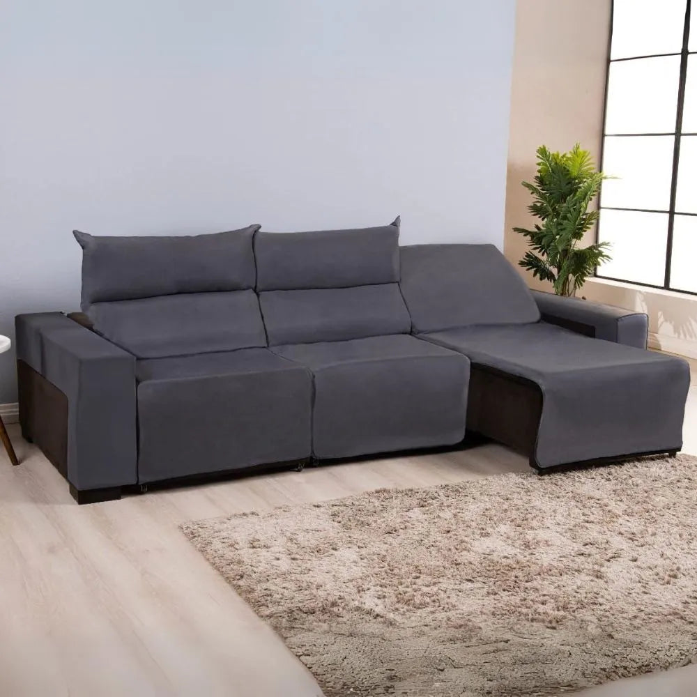 Capa para Sofá Retrátil Elastex - Cinza