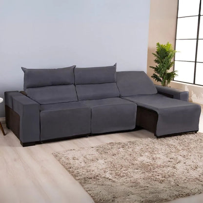 Capa para Sofá Retrátil Elastex - Cinza