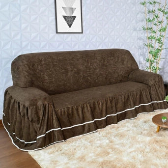 Capa para Sofá Suede Dalila - Tabaco