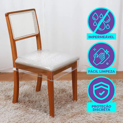 Capa para Assento de Cadeira Impermeável - Cristal