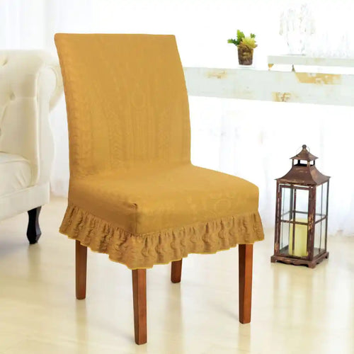 Capa Cadeira Boutique Babado - Doce de Leite