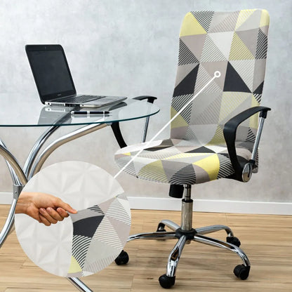 Capa para Cadeira de Escritório Presidente - Geometrica Sol