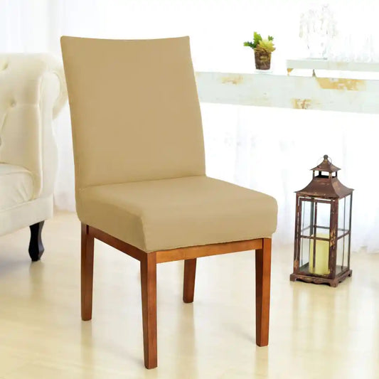 Capa Para Cadeira de Jantar - Bege