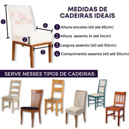 Capa para Cadeira de Jantar - Coelhinho