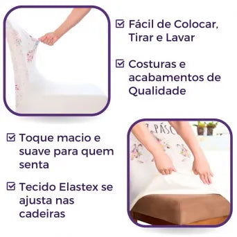 Capa para Cadeira de Jantar - Coelhinho