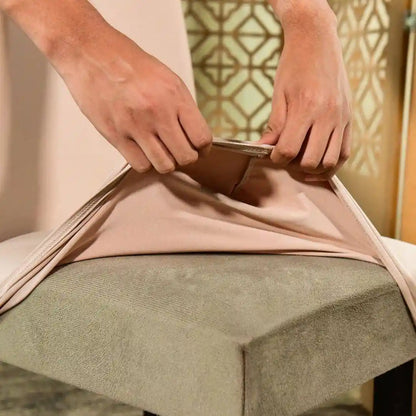 Capa Cadeira Jantar Spandex - Avelã