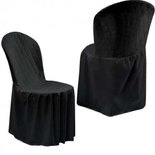 Kits 50/100 Capas de Cadeira para Festa Preta