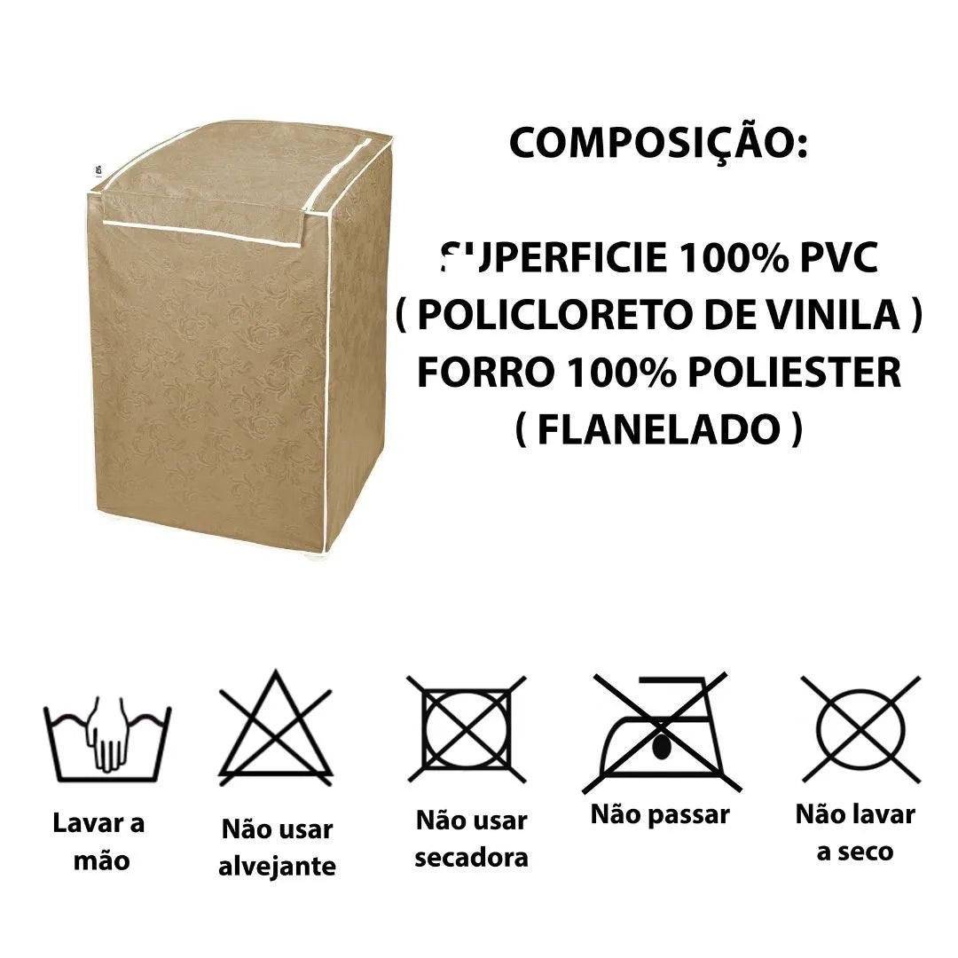 Capa para Máquina de Lavar Bege - Vários tamanhos