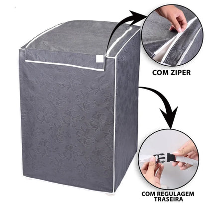 Capa para Máquina de Lavar Cinza - Vários tamanhos