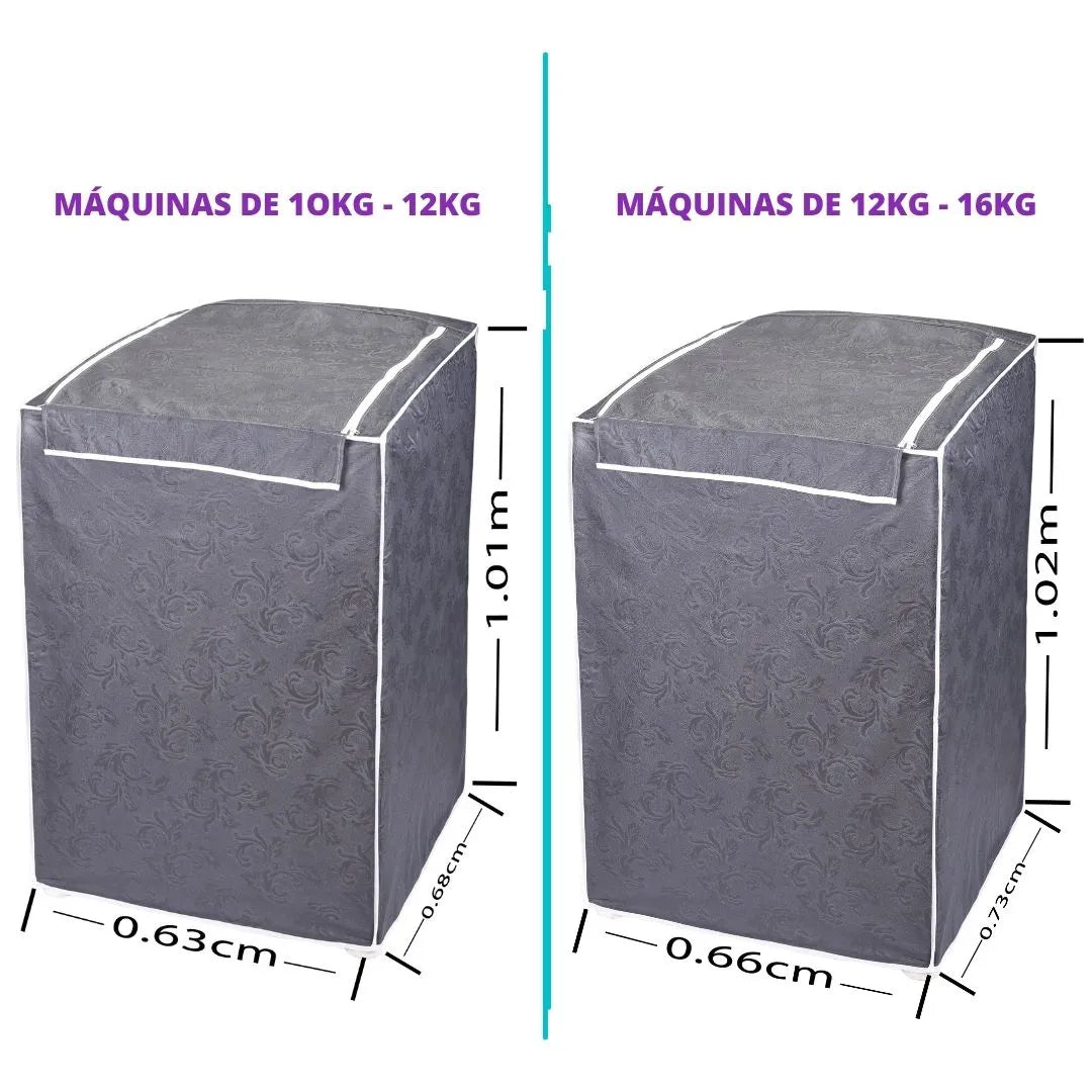 Capa para Máquina de Lavar Cinza - Vários tamanhos