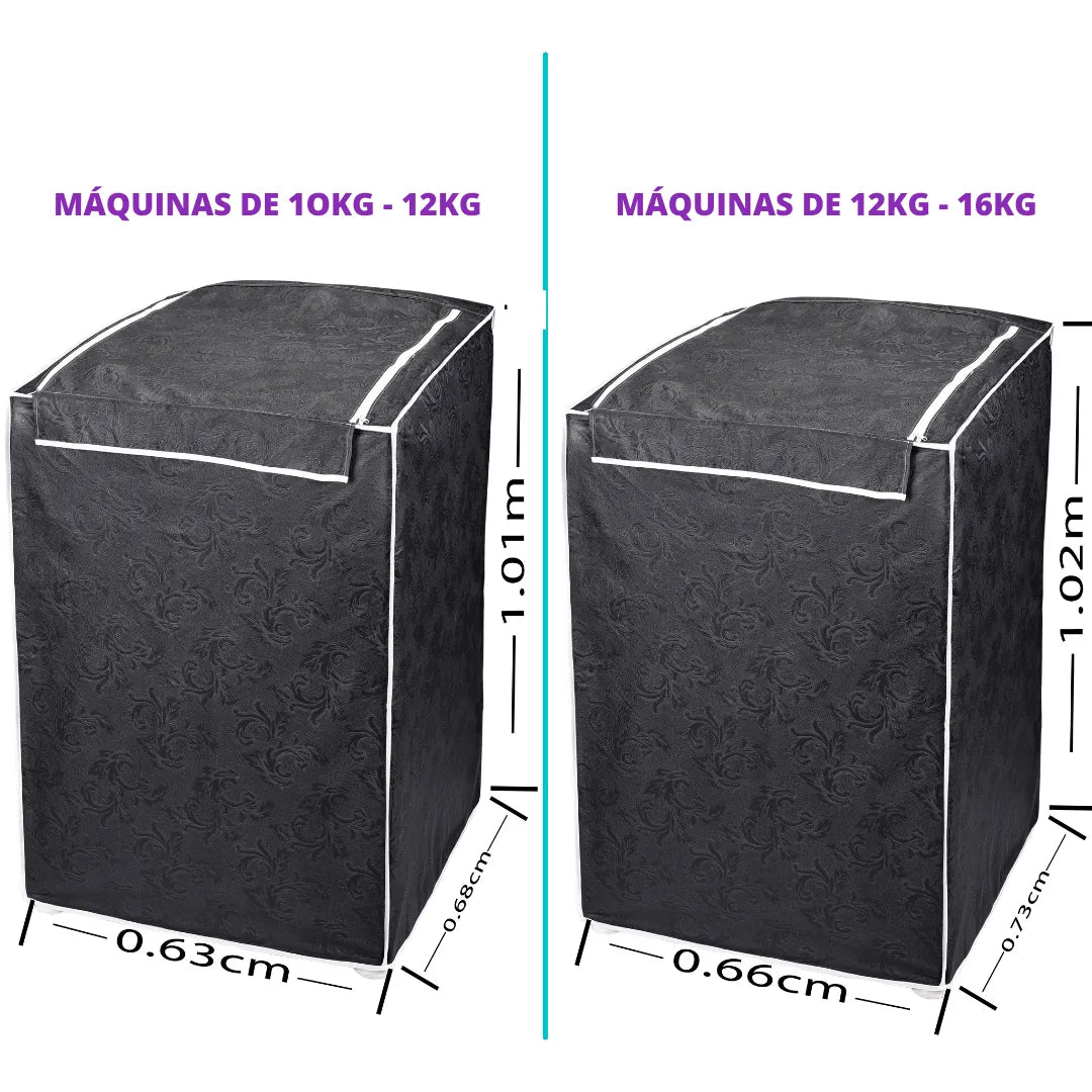 Capa para Máquina de Lavar Grafite - Vários tamanhos