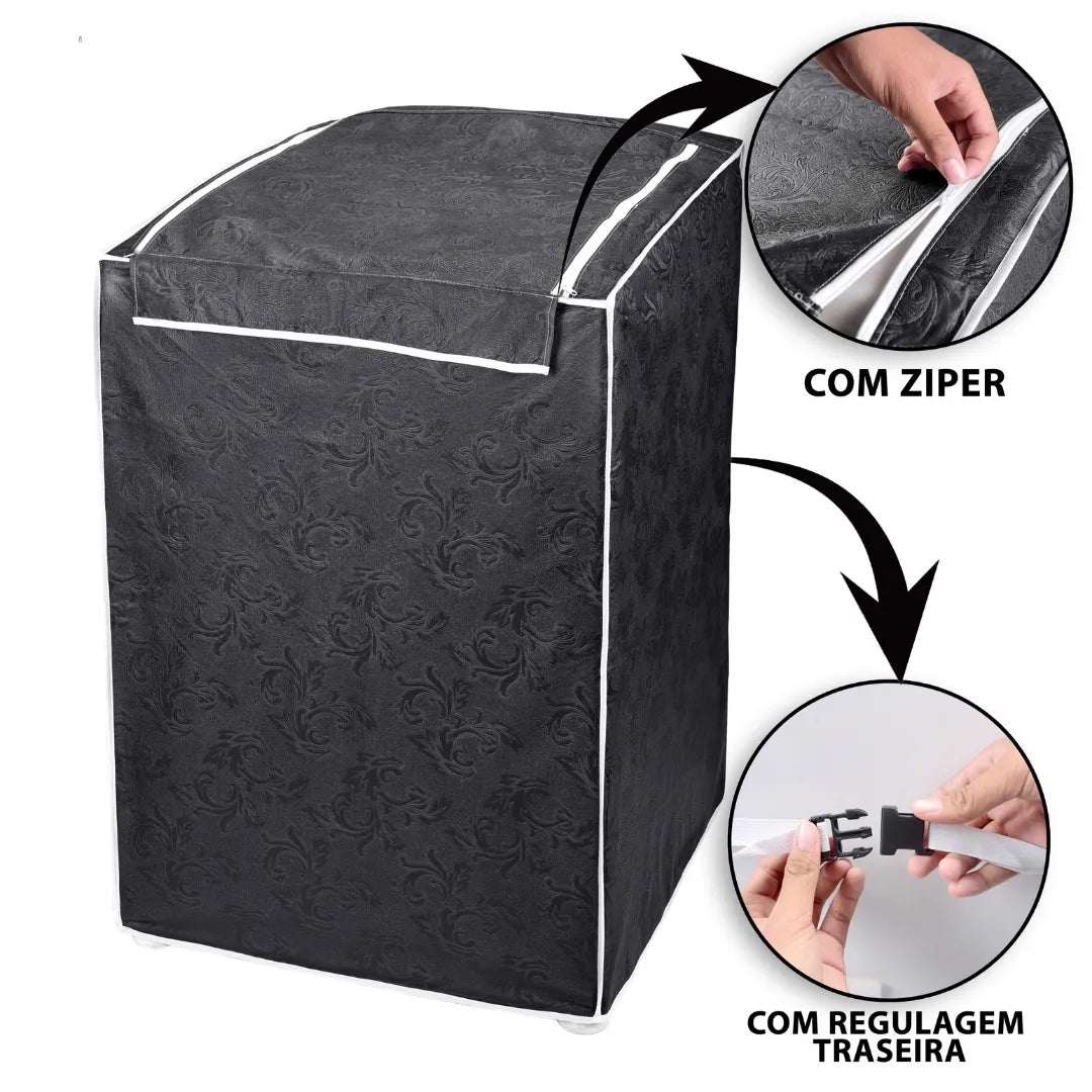 Capa para Máquina de Lavar Grafite - Vários tamanhos