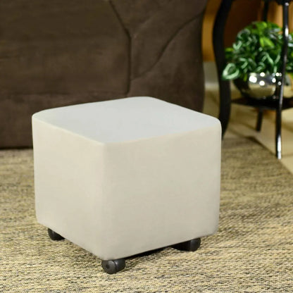 Kit 2 Capa para Puff Quadrado - Adele e Cinza Claro