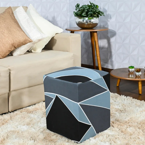 Capa para Puff Quadrado - Geo Urbana