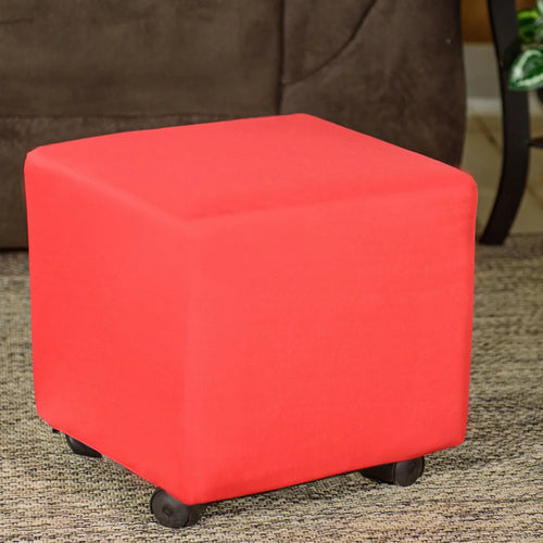 Capa para Puff Quadrado - Vermelho