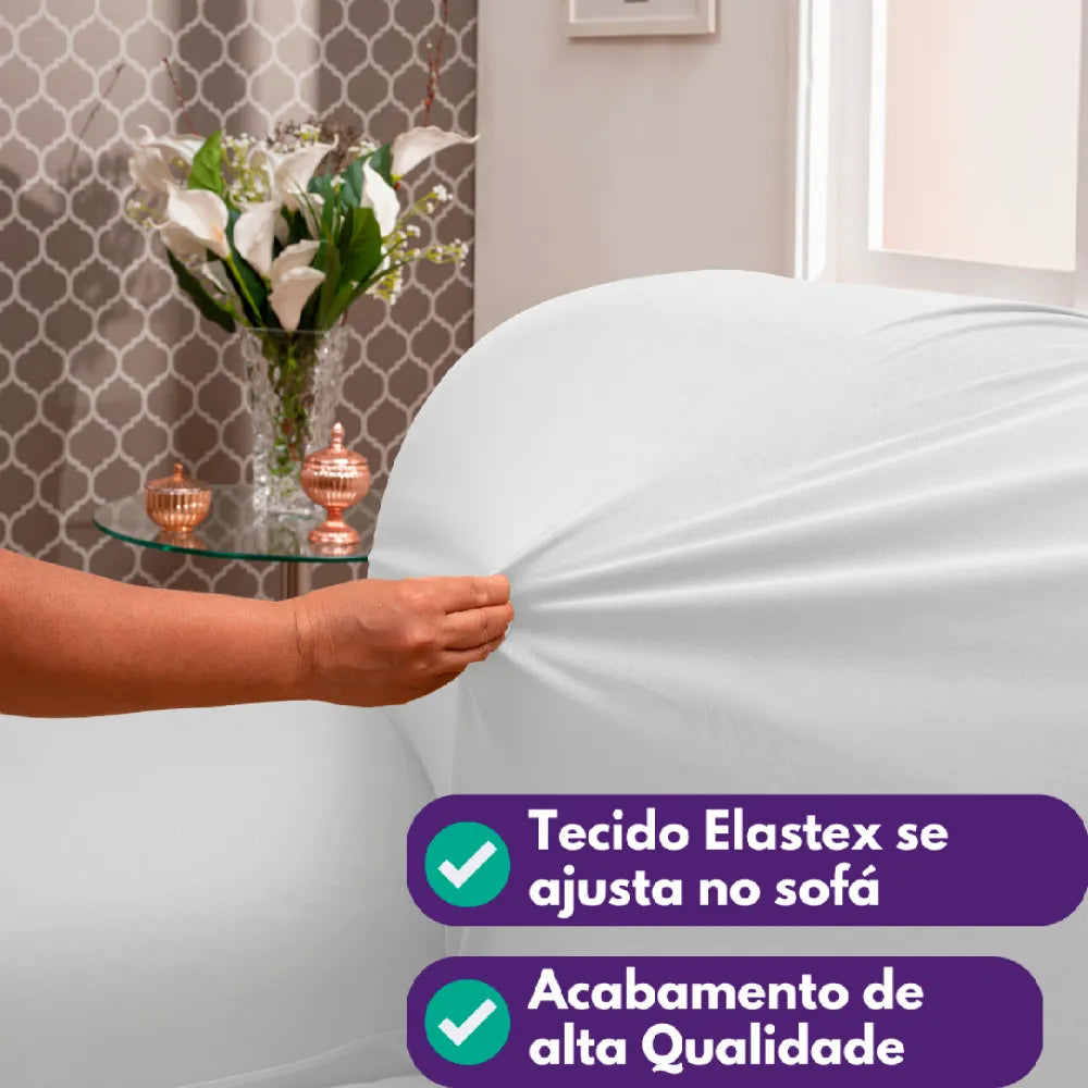 Capa de Sofá Elastex - Branco
