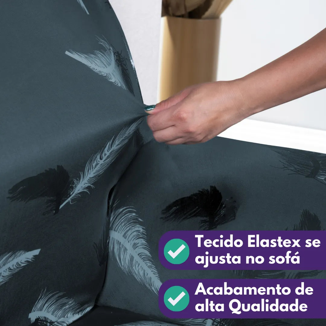 Capa de Sofá Elastex - Modern Leaf