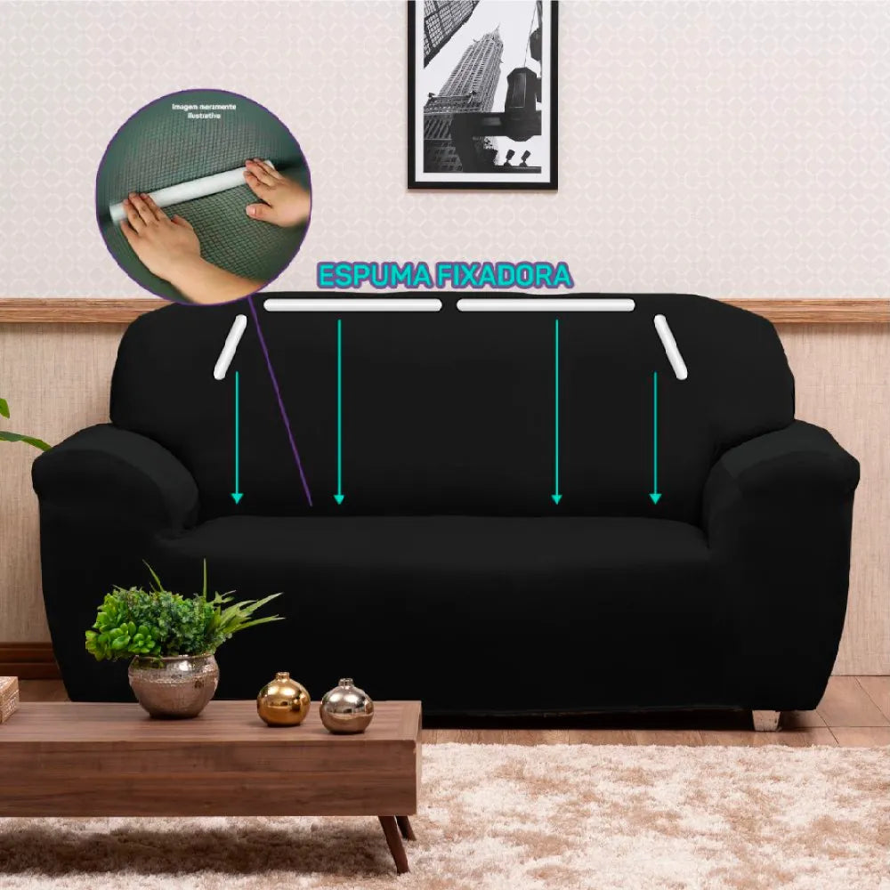 Capa de Sofá Elastex - Preta