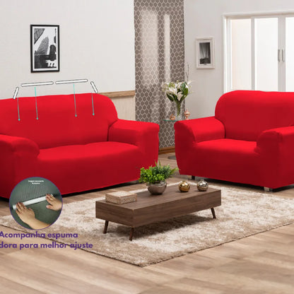 Capa de Sofá Elastex - Vermelha
