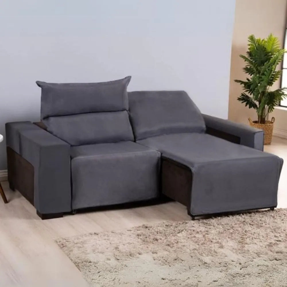 Capa para Sofá Retrátil Elastex - Cinza