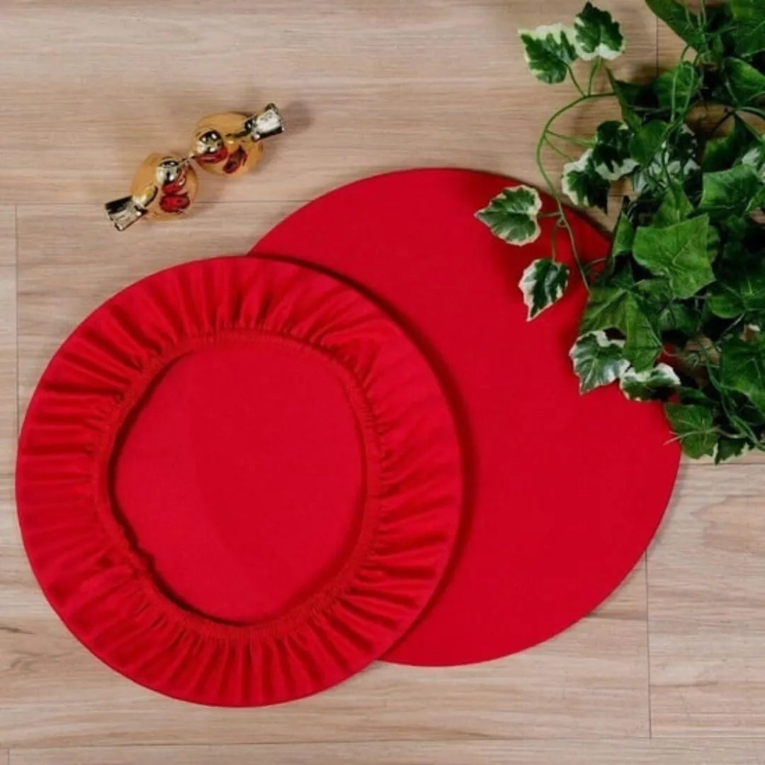 Capa para Sousplat Redondo - Vermelho
