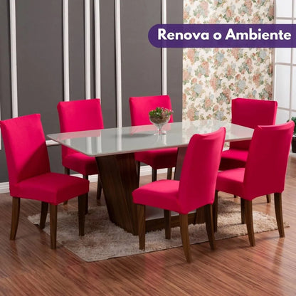 Capa Para Cadeira de Jantar - Pink