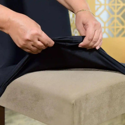 Capa Cadeira Jantar Spandex - Preta