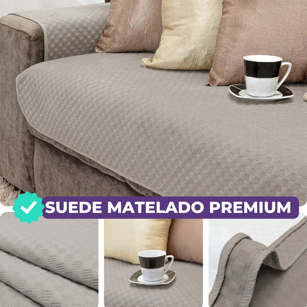 Capa Protetora Arranhão Gato Sofá Retrátil Boutique - Avelã