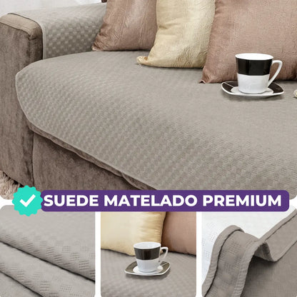 Capa Protetora Arranhão Gato Sofá Boutique -  Avelã