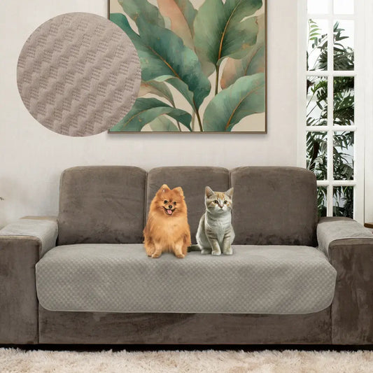 Capa Protetora Arranhão Gato Sofá Boutique -  Avelã