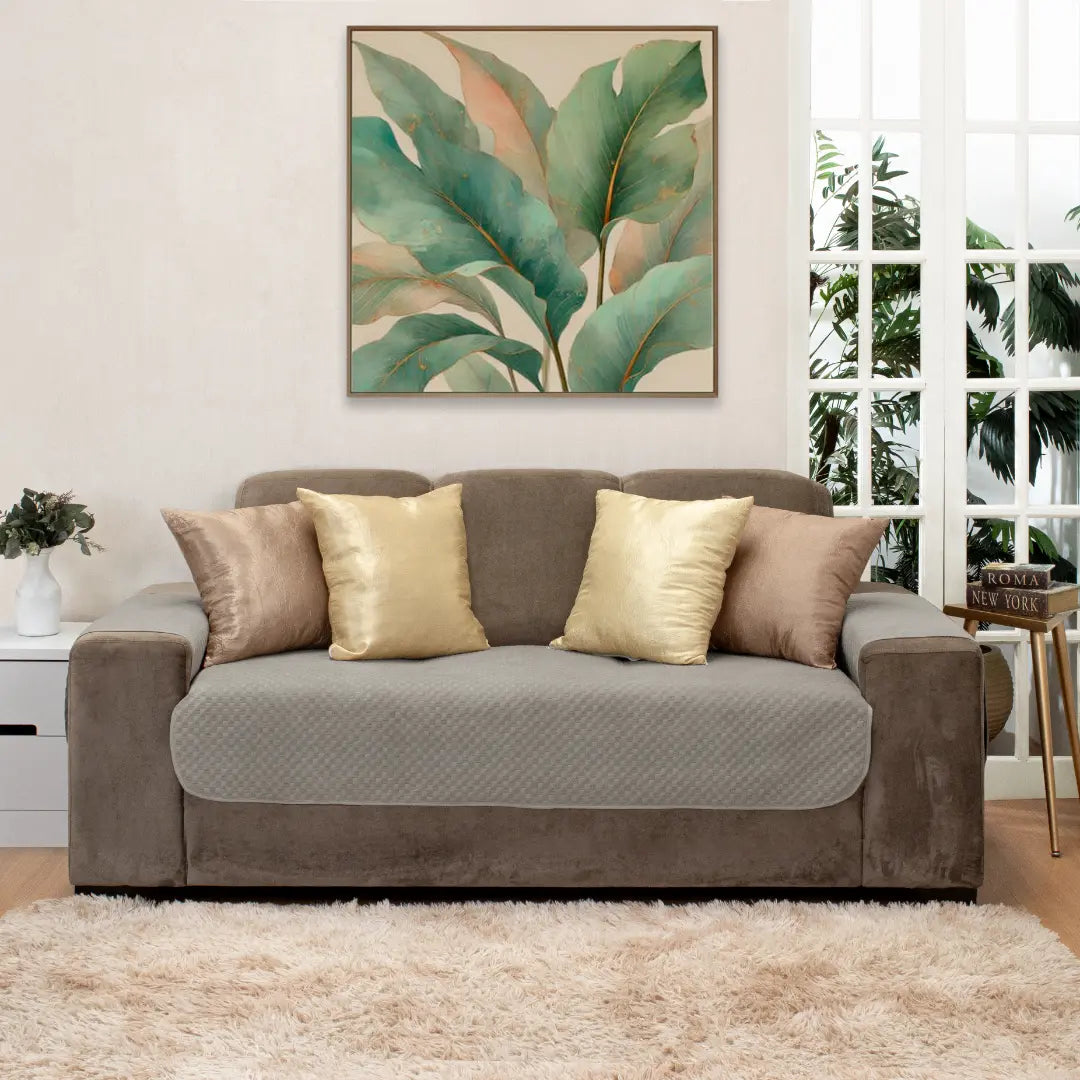 Capa Protetora Arranhão Gato Sofá Boutique -  Avelã