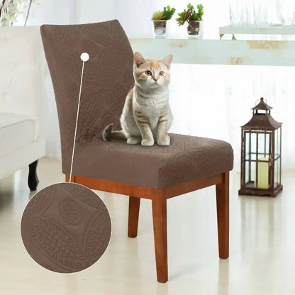 Capa Protetora de Cadeira Arranhão Gato Acolchoada - Chocolate