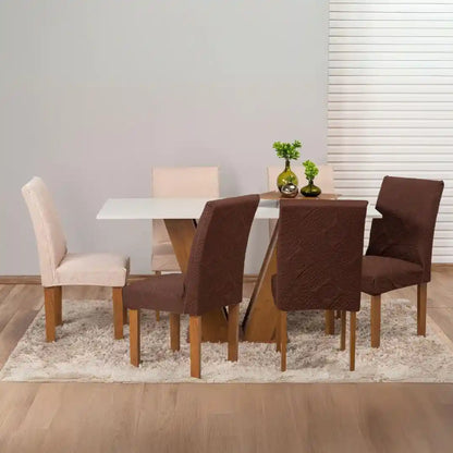 Capa Protetora de Cadeira Arranhão Gato Acolchoada - Chocolate