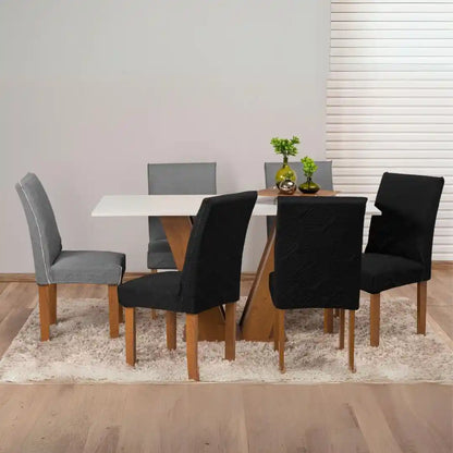 Capa Protetora de Cadeira Arranhão Gato Acolchoada - Cinza Chumbo