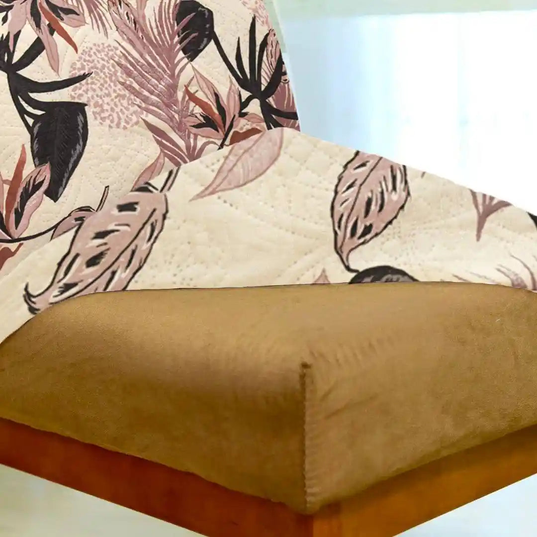 Capa Protetora de Cadeira Arranhão Gato Acolchoada - Boho