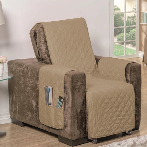 Capa Protetora Poltrona Caqui-Tabaco