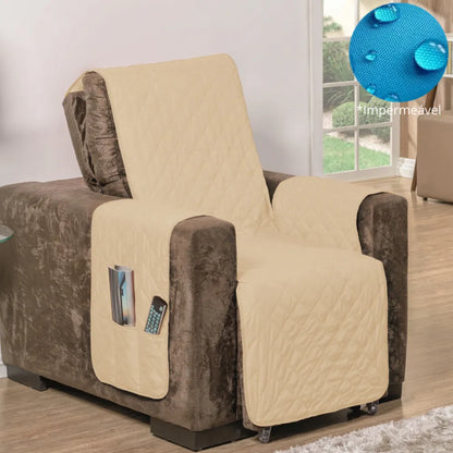Capa Protetora Poltrona Impermeável Caqui-Palha