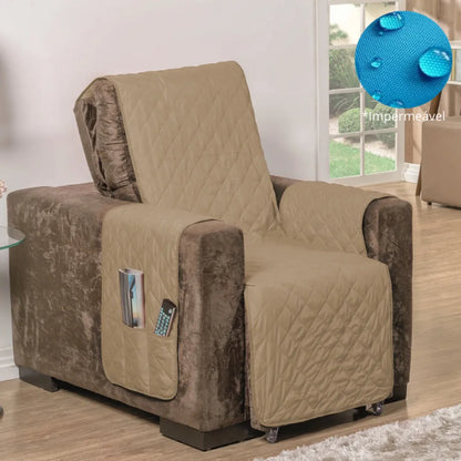 Capa Protetora Poltrona Impermeável Caqui-Tabaco