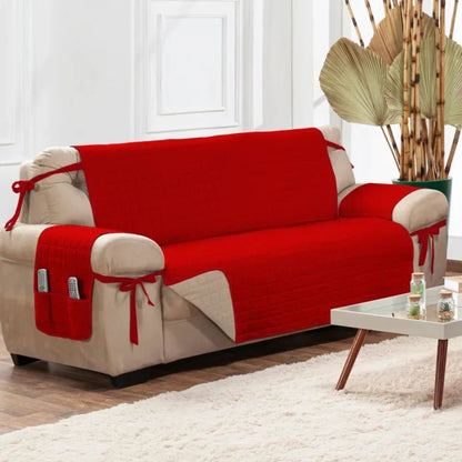 Capa Protetora Sofá Embeleze Vermelho-Caqui