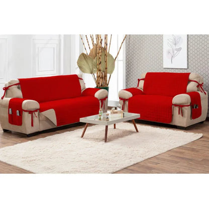 Capa Protetora Sofá Embeleze Vermelho-Caqui