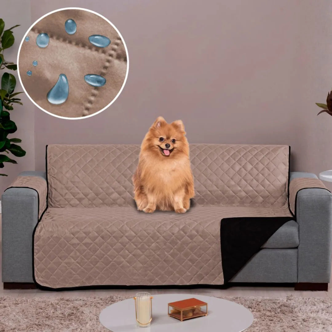 Capa Protetora Sofá Impermeável Caqui-Tabaco