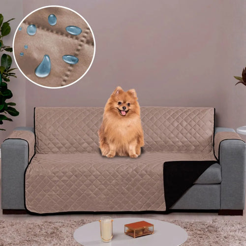 Capa Protetora Sofá Impermeável Caqui-Tabaco